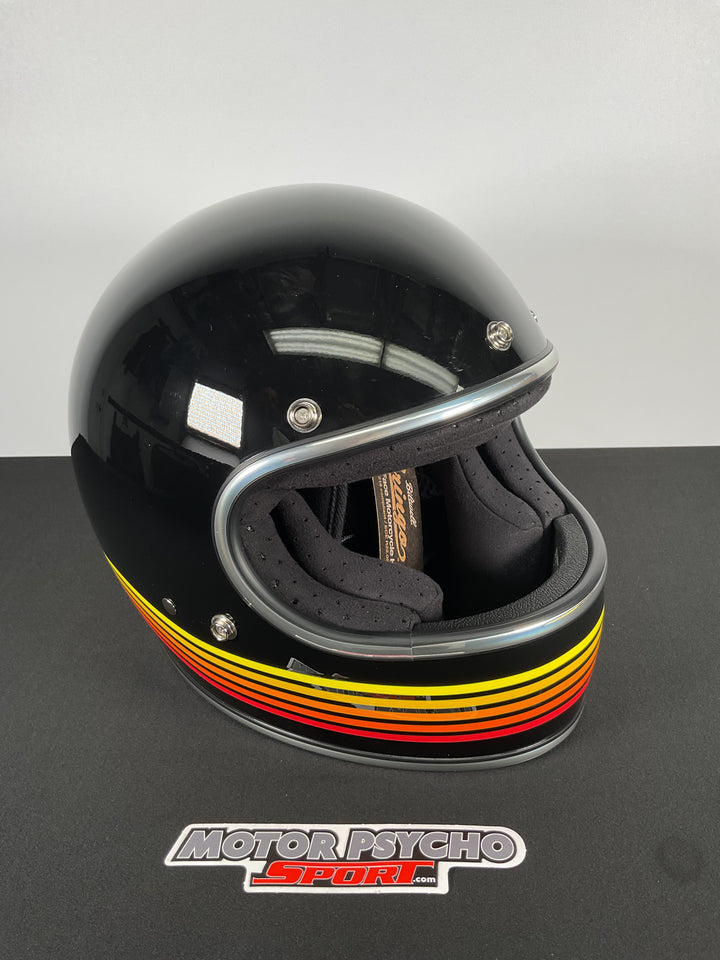 Biltwell Gringo ECE Helmet Gloss Black Spectrum - Size S - Used Good with Scratch