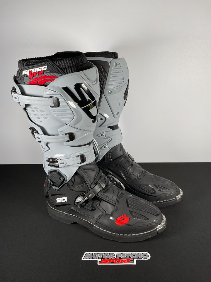 Sidi Crossfire 3 TA Black/Ash Boots - Size US 13.3/EU 48 - OPEN BOX