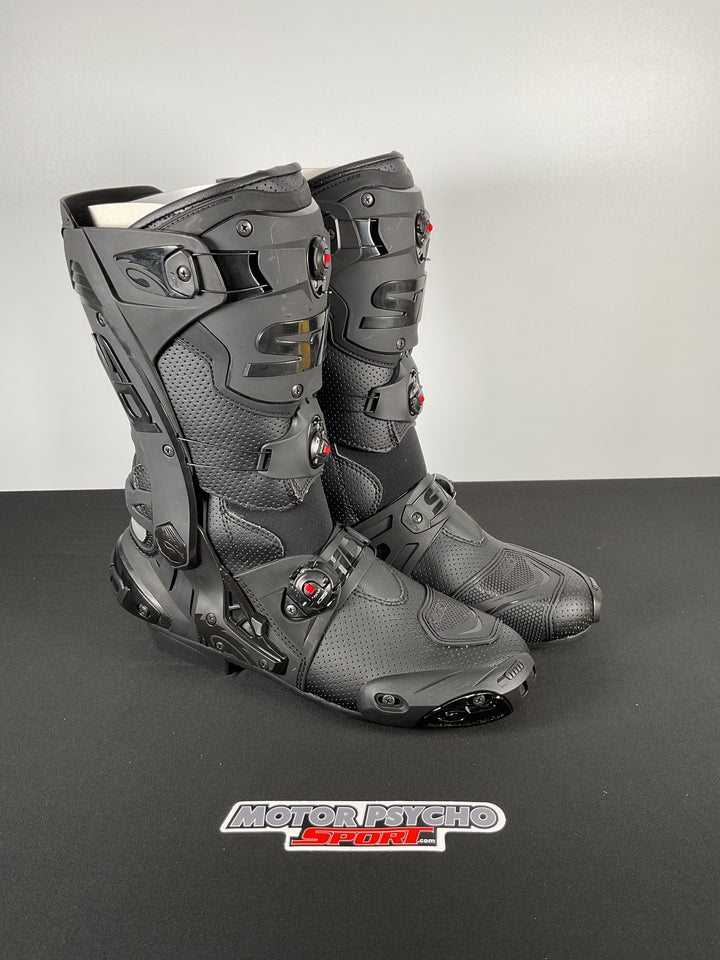 Sidi Rex Air Road Race Boots - Black - Size US 10.2/EU 44 - OPEN BOX