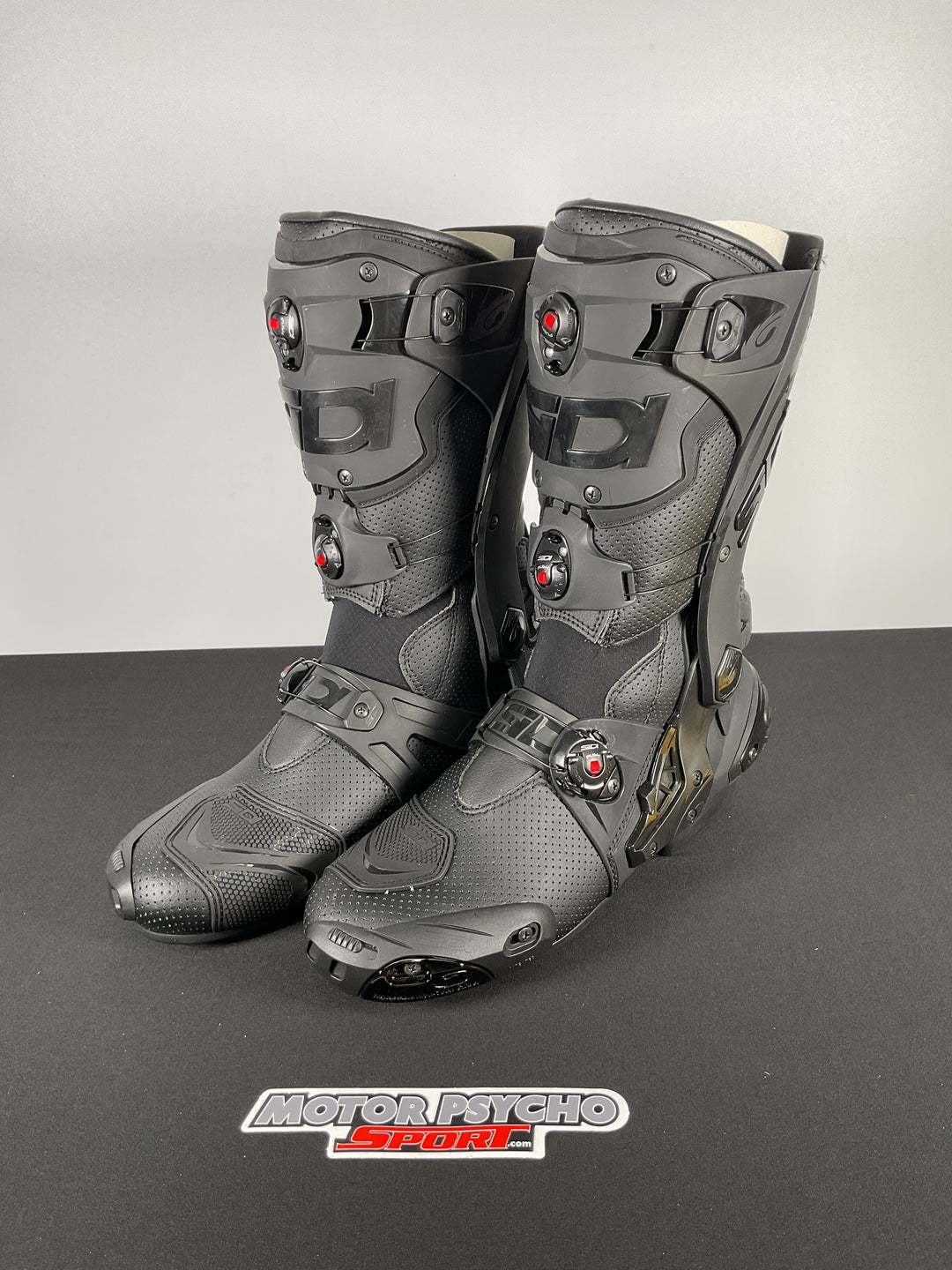 Sidi Rex Air Road Race Boots - Black - Size US 10.2/EU 44 - OPEN BOX