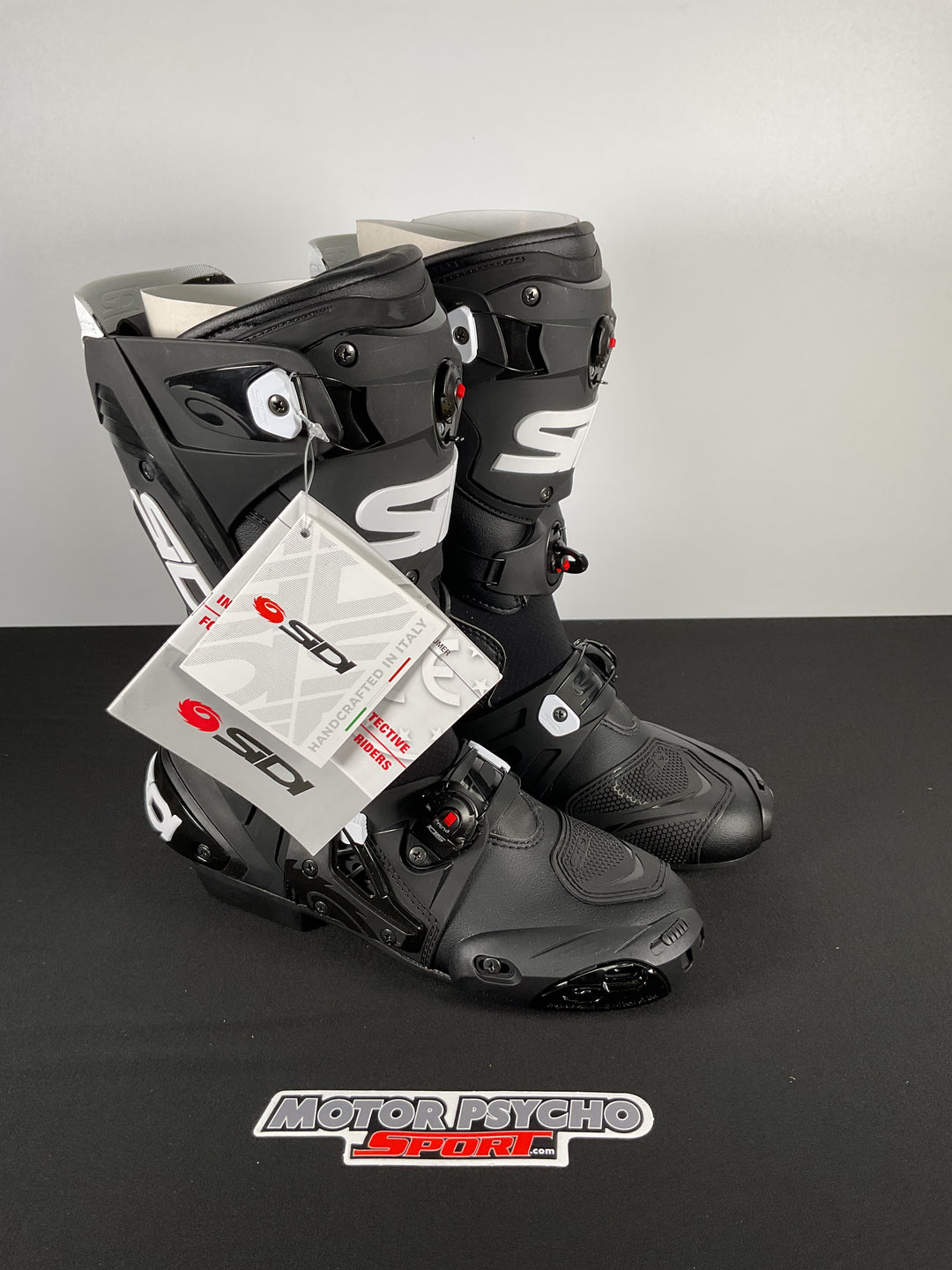 Sidi Rex Road Race Boots - Black/White - Size US 6.2/EU 39 - OPEN BOX