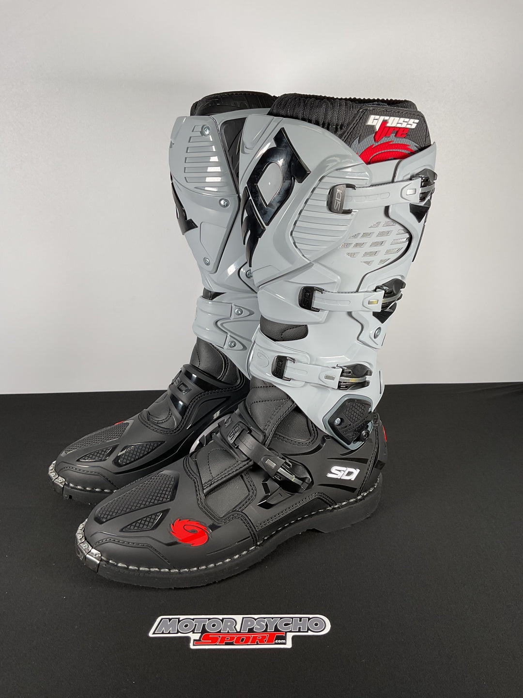 Sidi Crossfire 3 TA Black/Ash Boots - Size US 12.5/EU 47 - OPEN BOX