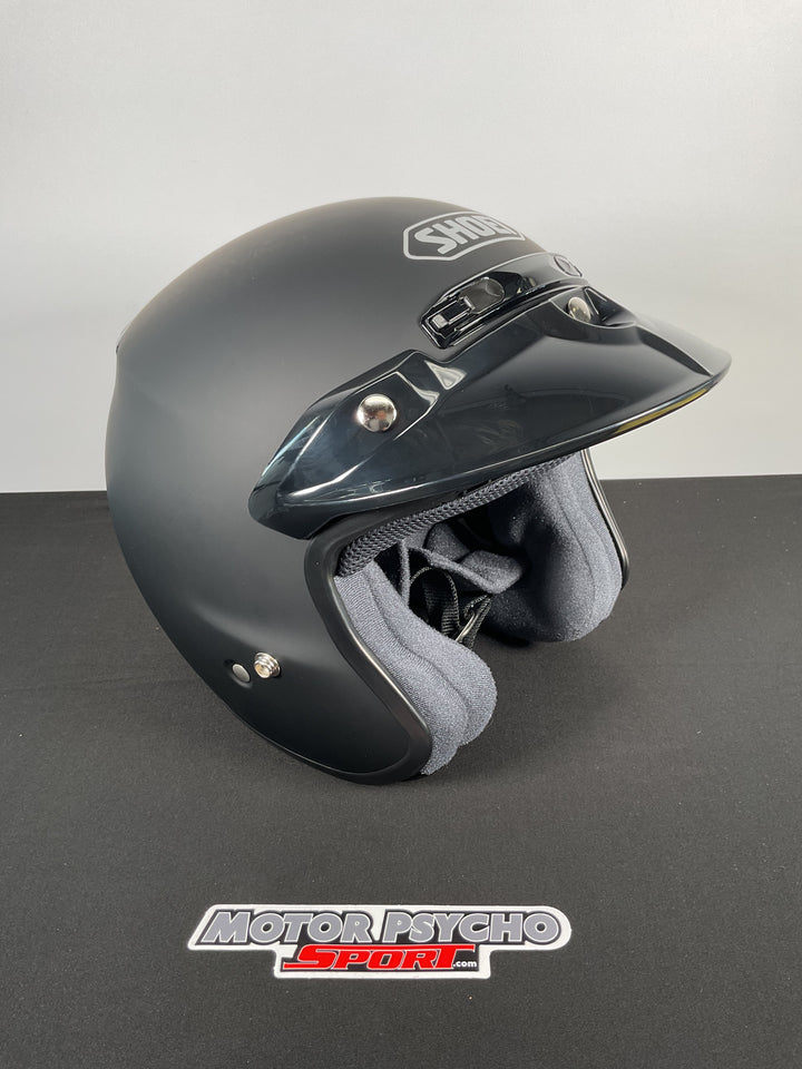 Shoei RJ Platinum-R Open-Face Helmet - Matte Black - Size M - USED GOOD