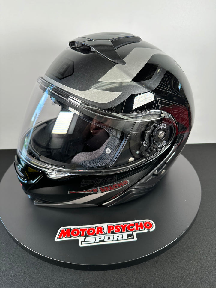 Shoei Neotec II MM93 Collection 2-Way Modular Helmet - TC-5 Black/Gray/Silver - Size Large - USED