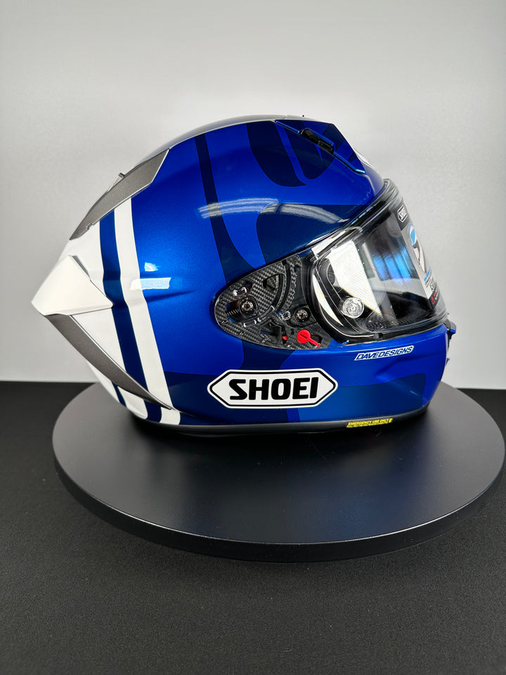 Shoei X-15 Helmet - Marquez 73 V2 TC-2 - Size Large - USED LIKE NEW