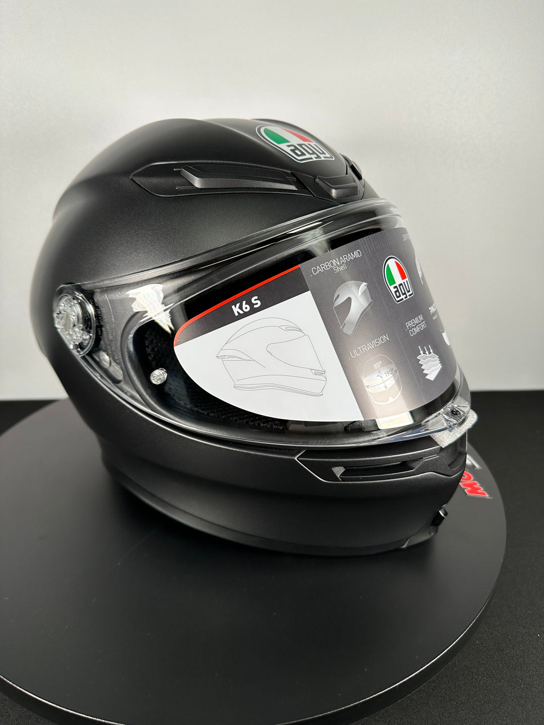 AGV K6 S Helmet - Matte Black - Size Medium - OPEN BOX