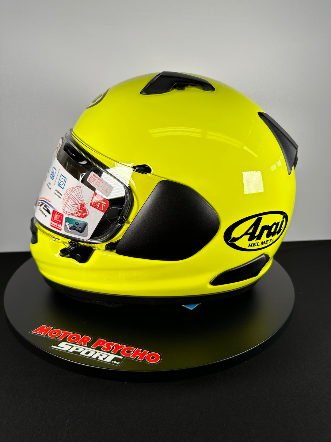 Arai Signet-X Helmet - Fluorescent Yellow - Size XL - OPEN BOX