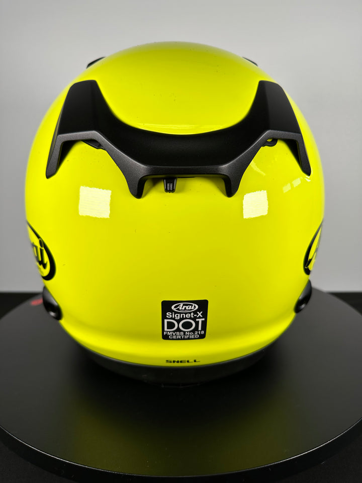 Arai Signet-X Helmet - Fluorescent Yellow - Size XL - OPEN BOX