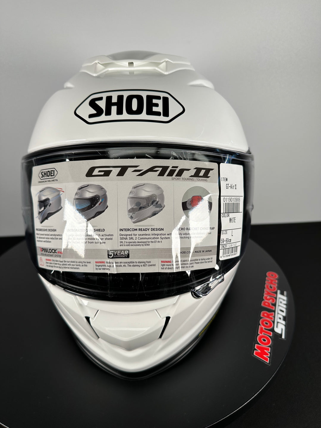 Shoei GT-Air II Helmet - White - Size Large - USED LIKE NEW