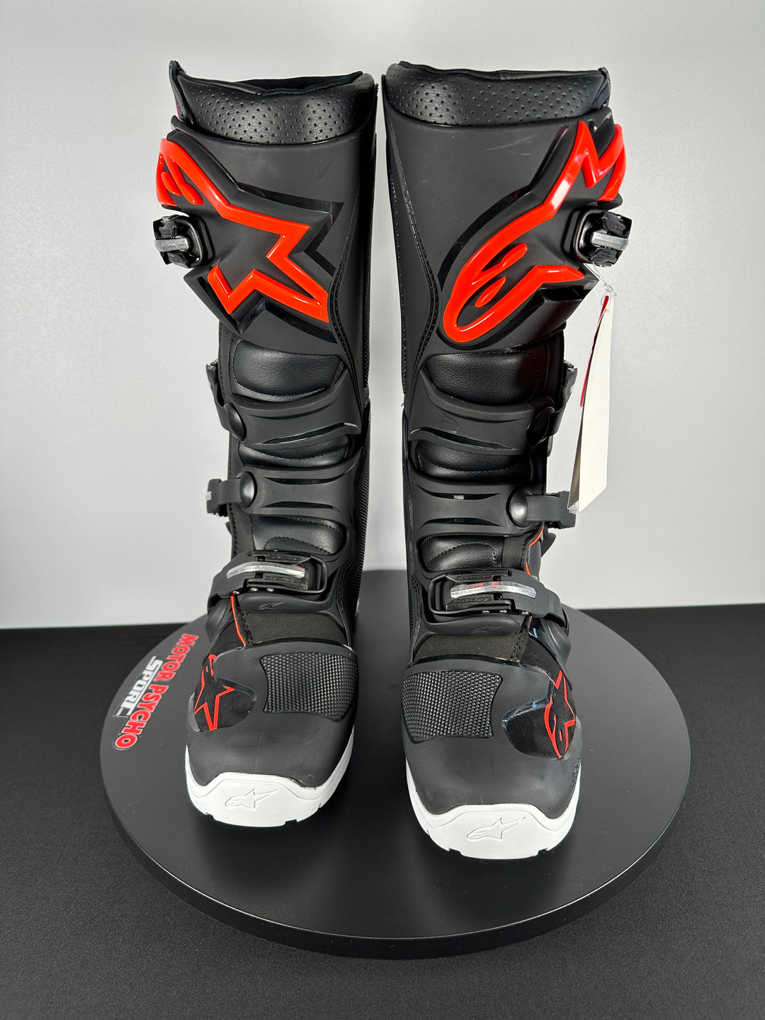 Alpinestars Tech 7 Enduro Boots - Black/Red Fluorescent - CLOSEOUT