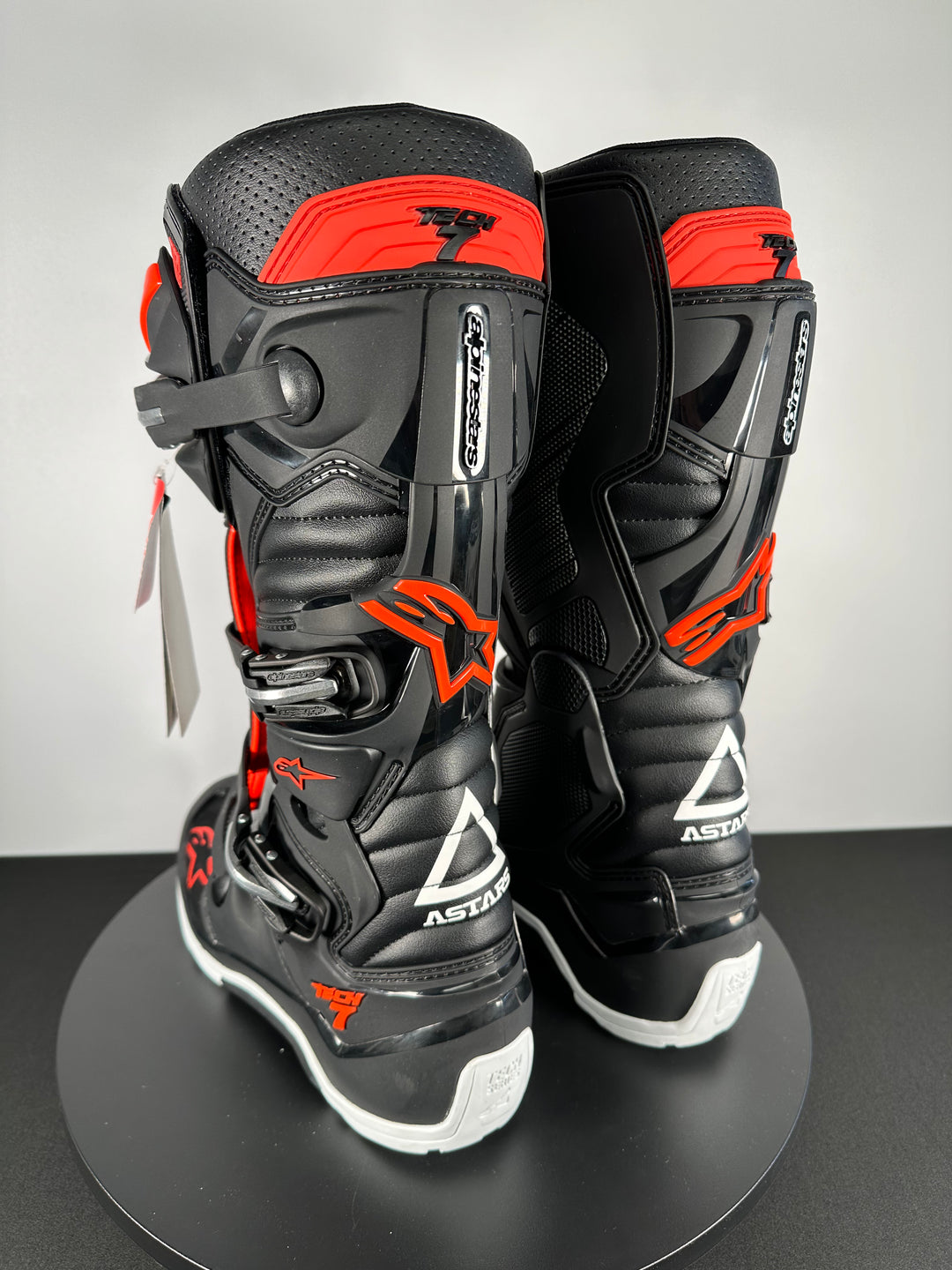 Alpinestars Tech 7 Enduro Boots - Black/Red Fluorescent - CLOSEOUT