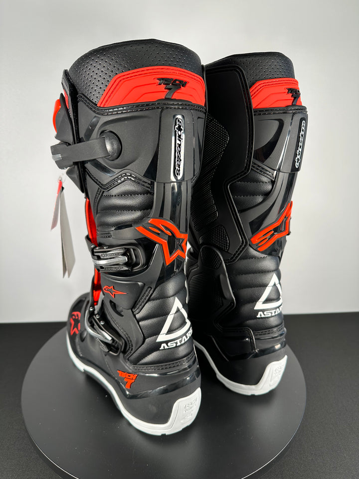 Alpinestars Tech 7 Enduro Boots - Black/Red Fluorescent