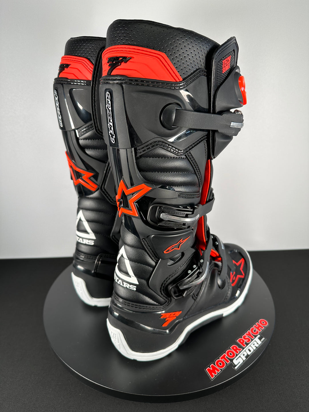 Alpinestars Tech 7 Enduro Boots - Black/Red Fluorescent - CLOSEOUT