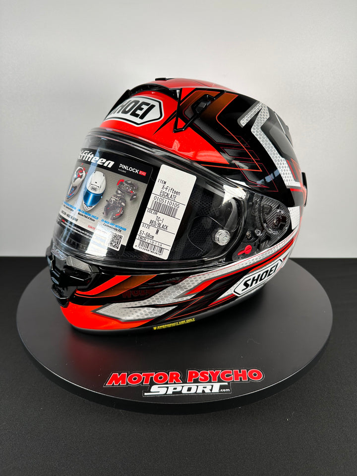 Shoei X-15 Escalate Helmet - TC-1 Red/Black/White