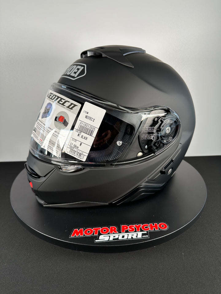 Shoei Neotec II Modular Helmet - Matte Black - Size Medium - OPEN BOX