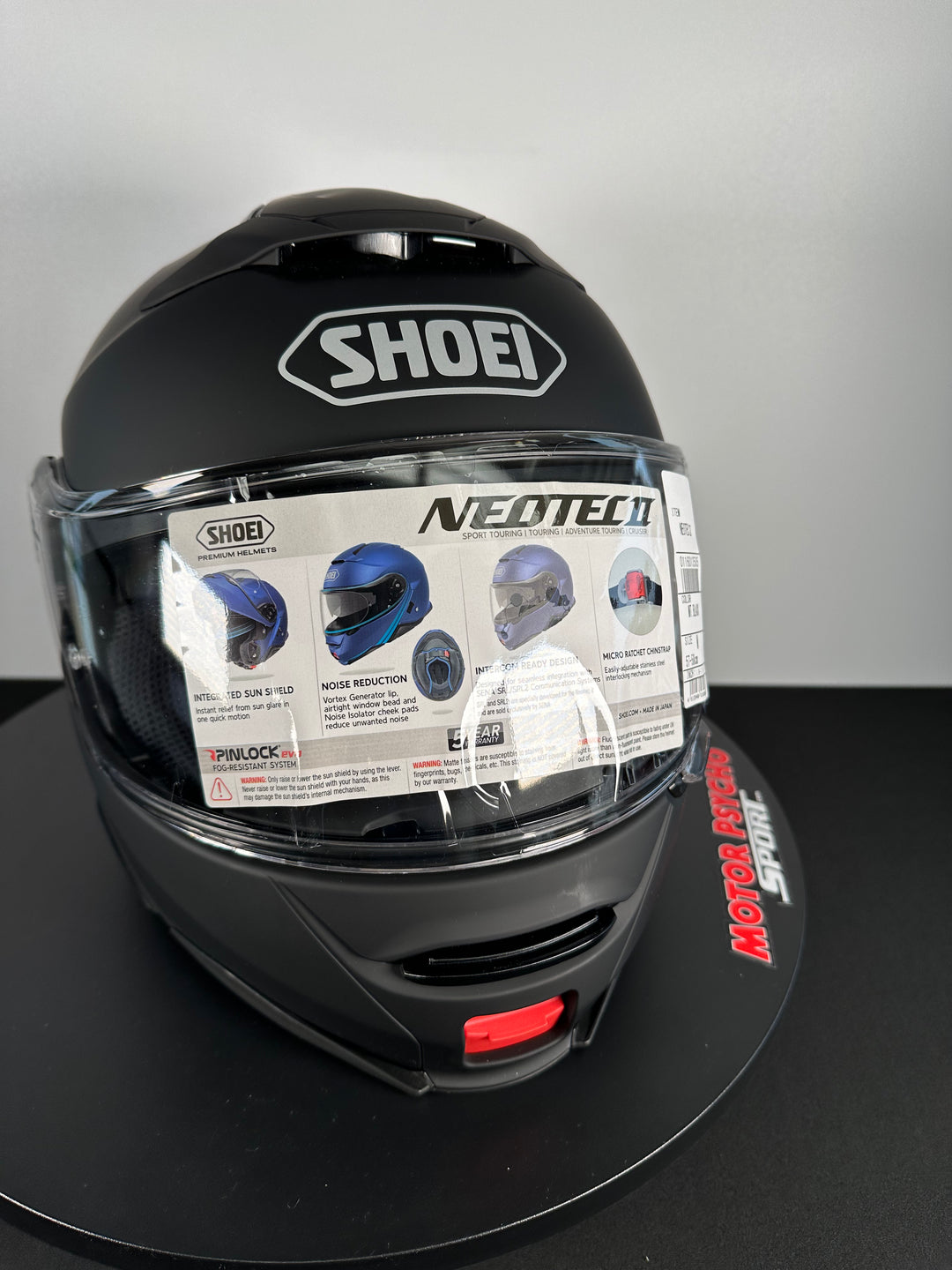 Shoei Neotec II Modular Helmet - Matte Black - Size Medium - USED / OPEN BOX