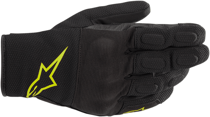 Alpinestars S-Max Drystar Gloves - Black/Yellow Fluorescent - Motor Psycho Sport