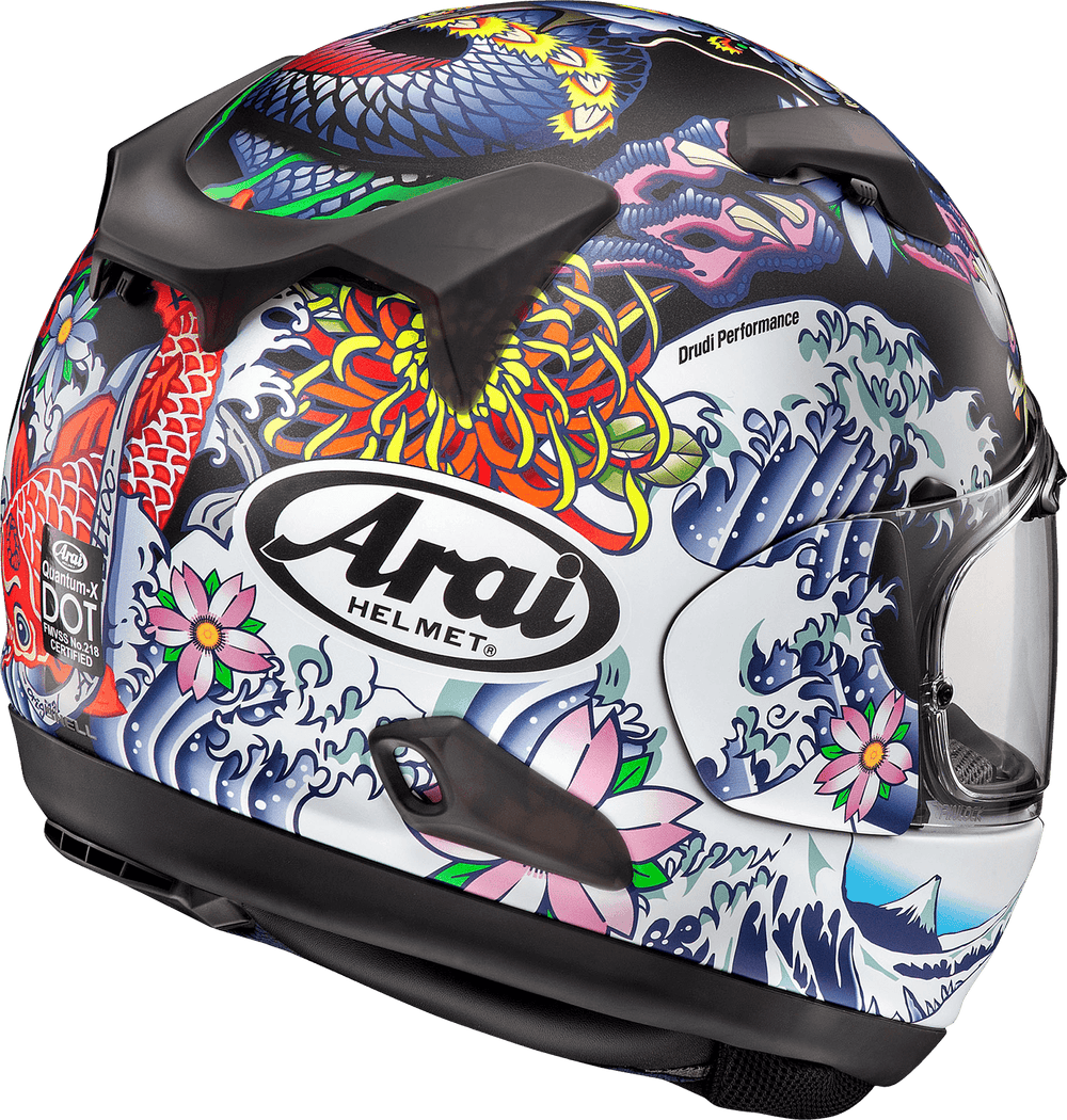 Arai Quantum-X Helmet - Oriental Black Frost - Motor Psycho Sport