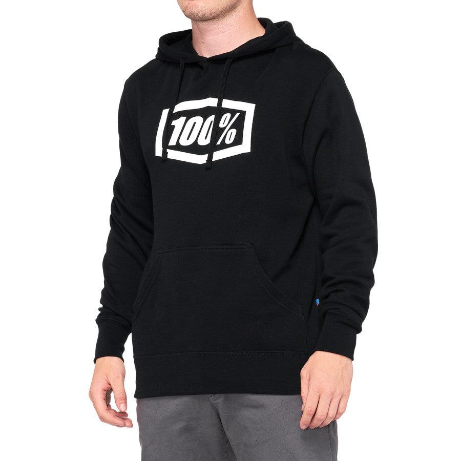 100% Hoodie Icon - Black