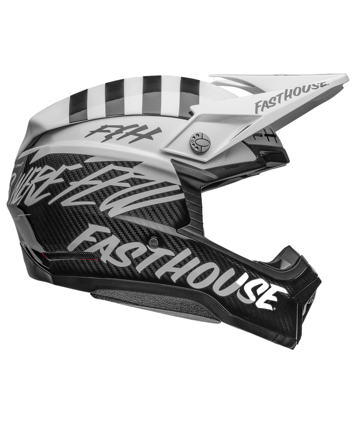 Bell Moto-10 Spherical Helmet - Fasthouse Mod Squad Gloss White/Black - Motor Psycho Sport