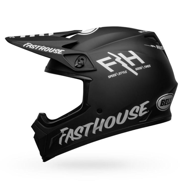 Bell MX-9 MIPS Helmet - Fasthouse Prospect Matte Black/White