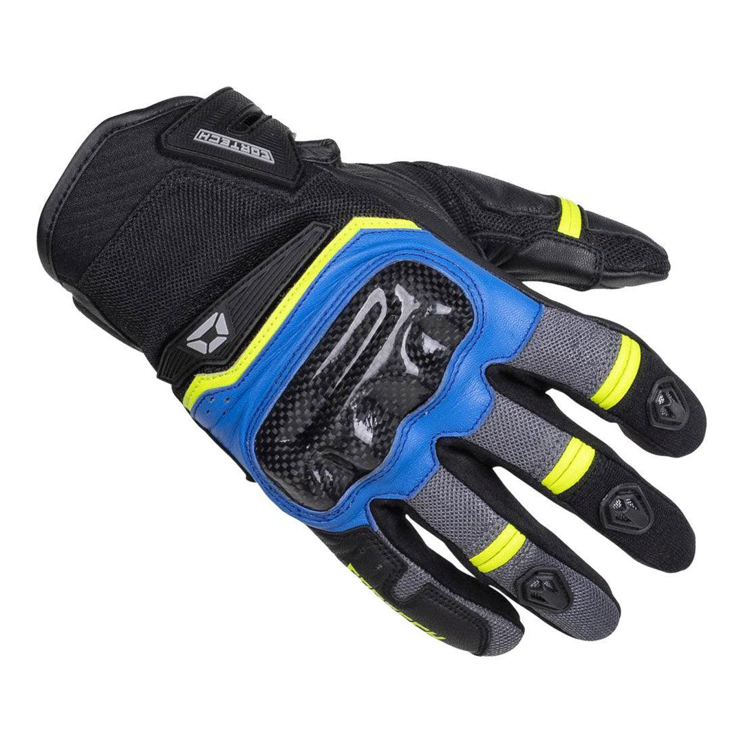 Cortech Sonic-Flo Glove - Blue/Hi-Viz - Motor Psycho Sport