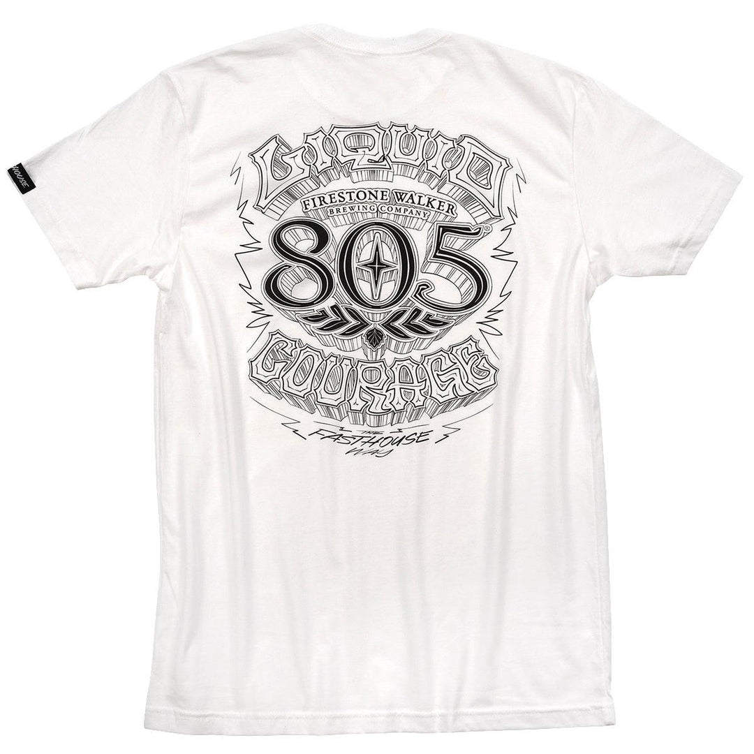 Fasthouse 805 Liquid Courage Tee - White - Motor Psycho Sport