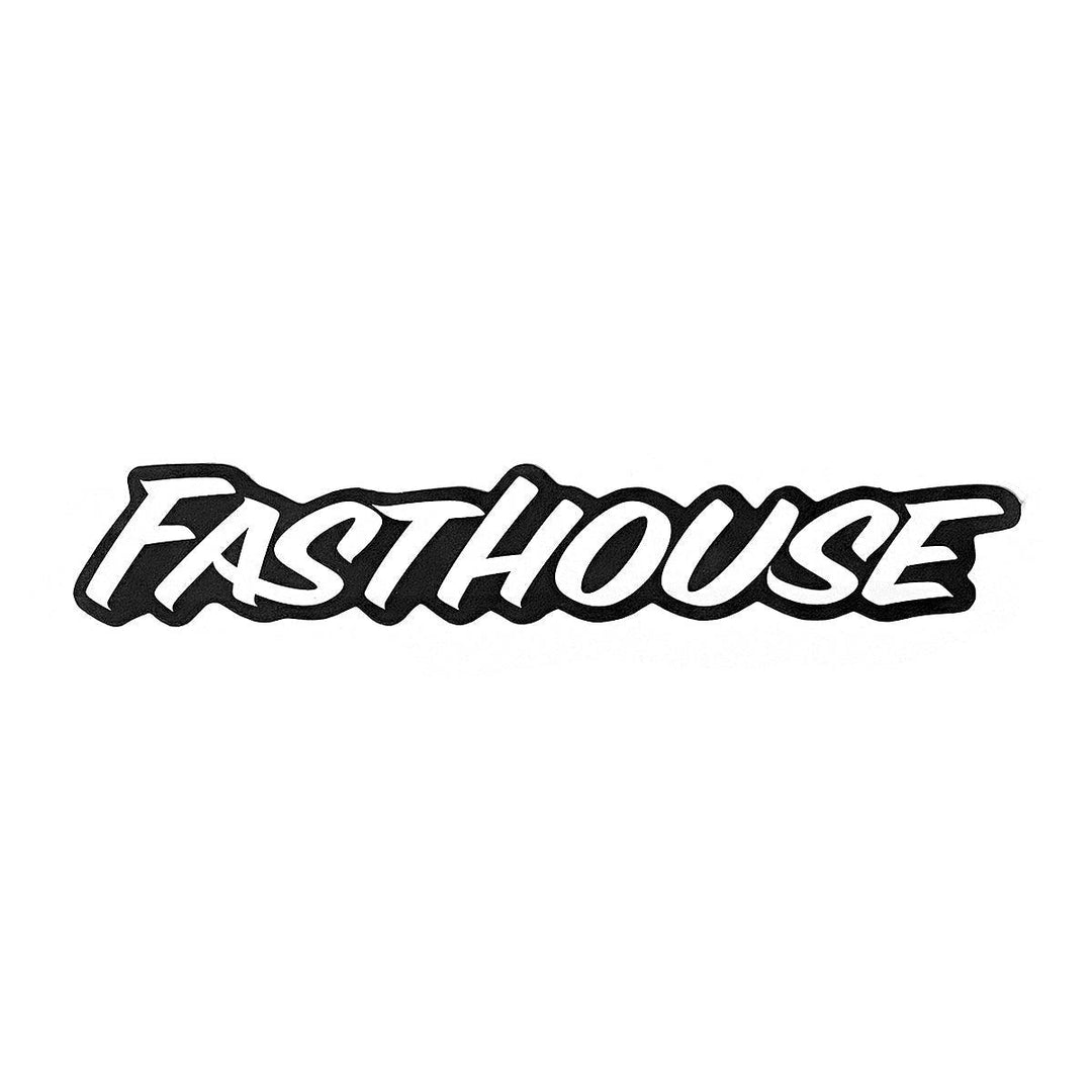 Fasthouse Black Logo Sticker - Motor Psycho Sport