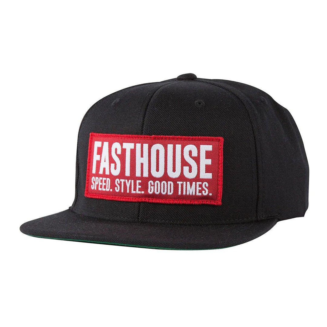 Fasthouse Blockhouse Hat - Black/Red - Motor Psycho Sport