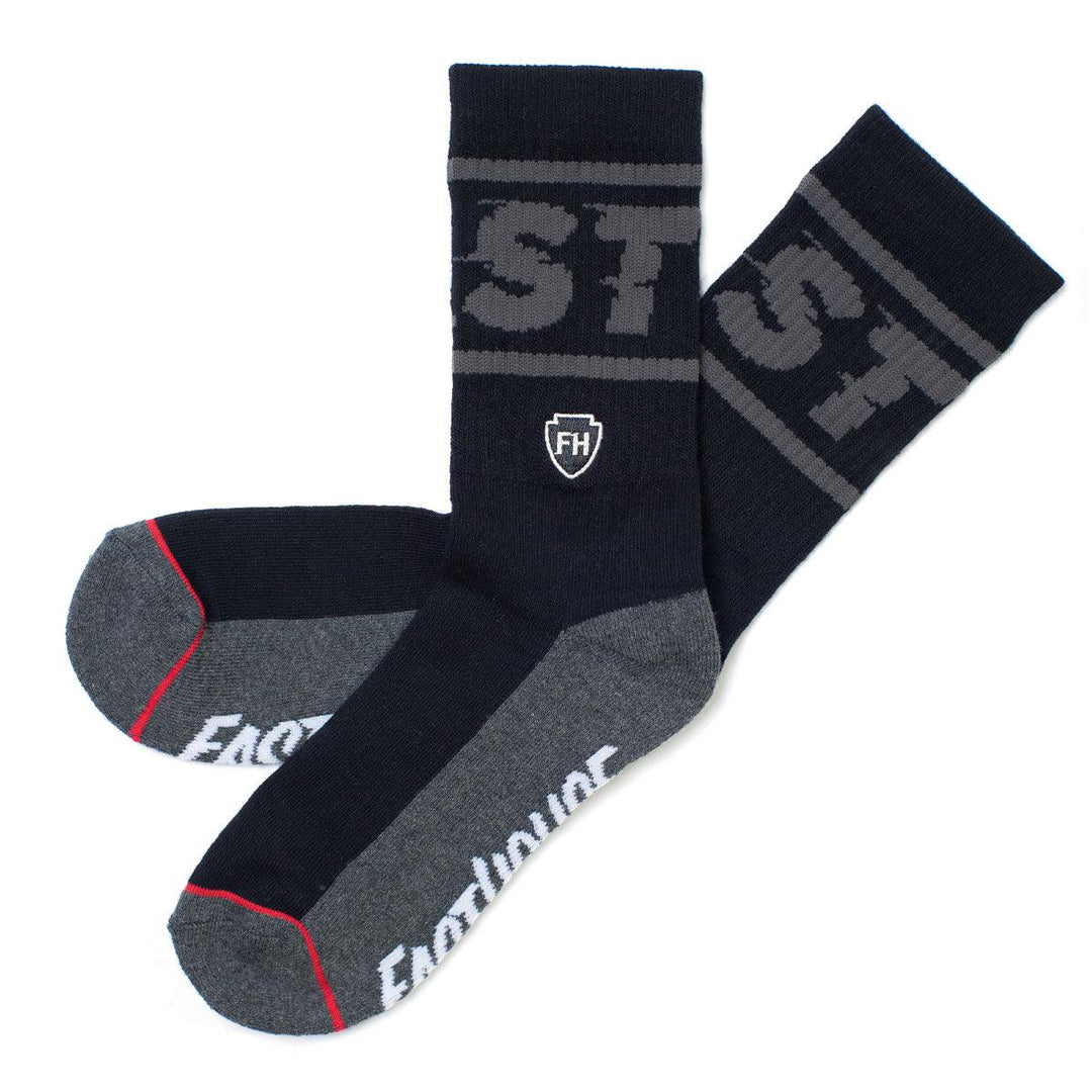 Fasthouse Bronson Sock - Black/Gray - Motor Psycho Sport