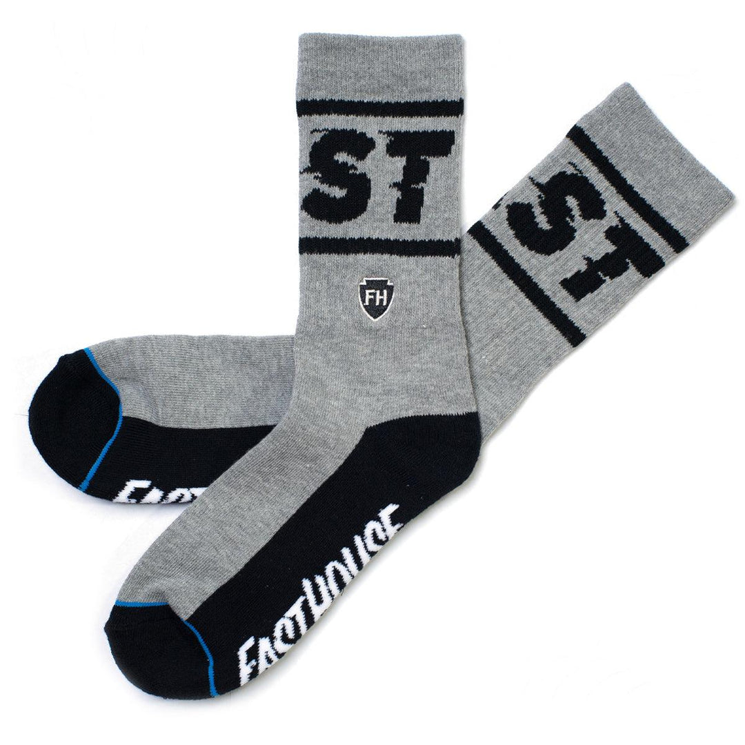 Fasthouse Bronson Sock - Gray/Black - Motor Psycho Sport