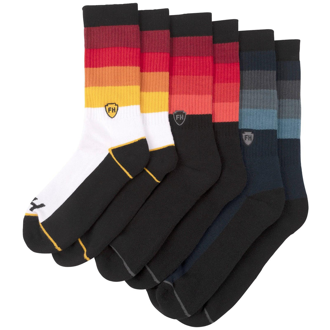 Fasthouse Eclipse 3-Pack Socks - Multi - Motor Psycho Sport