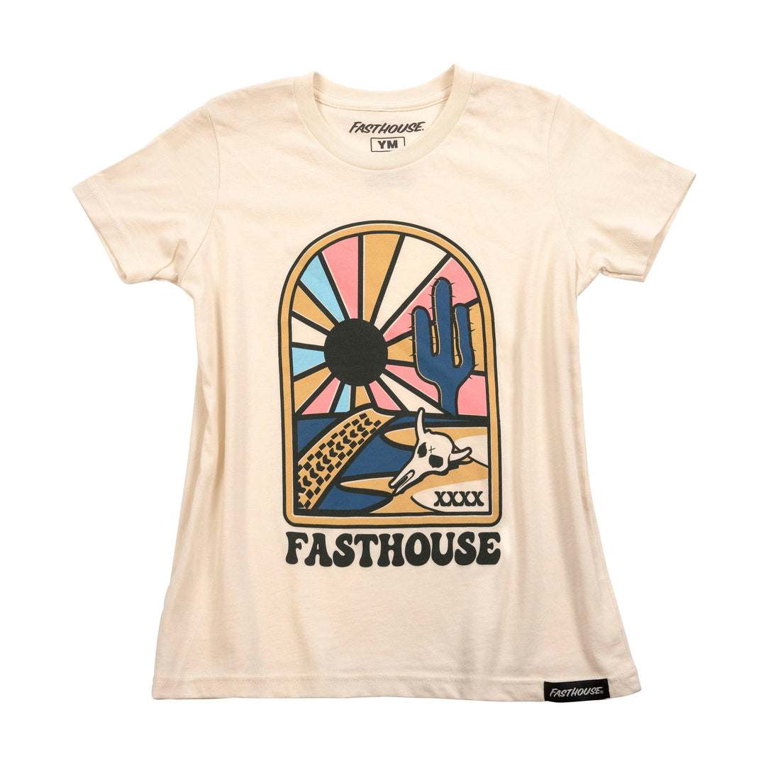 Fasthouse Girl's Mohave Tee - Natural - Motor Psycho Sport