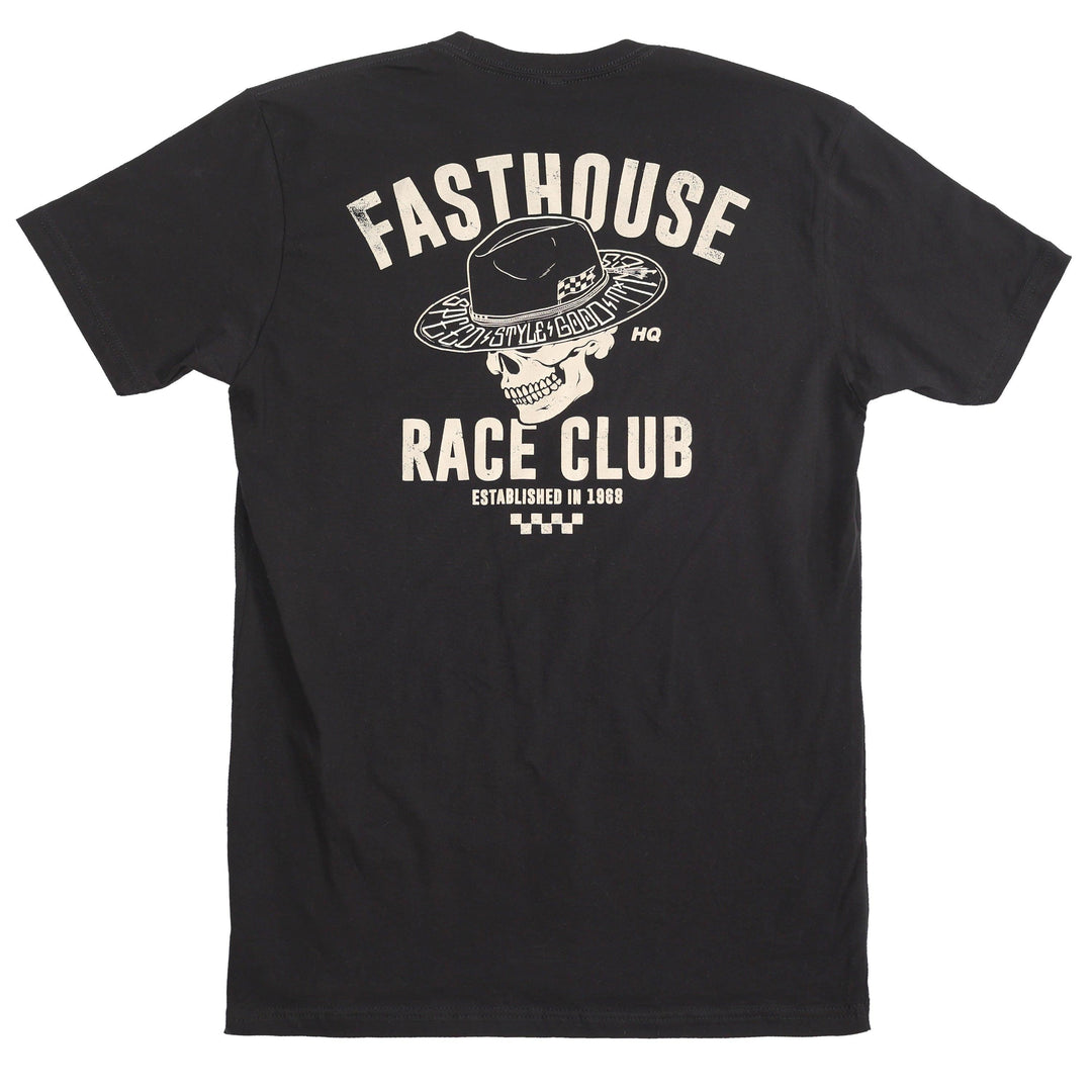 Fasthouse HQ Club Tee - Black - Motor Psycho Sport