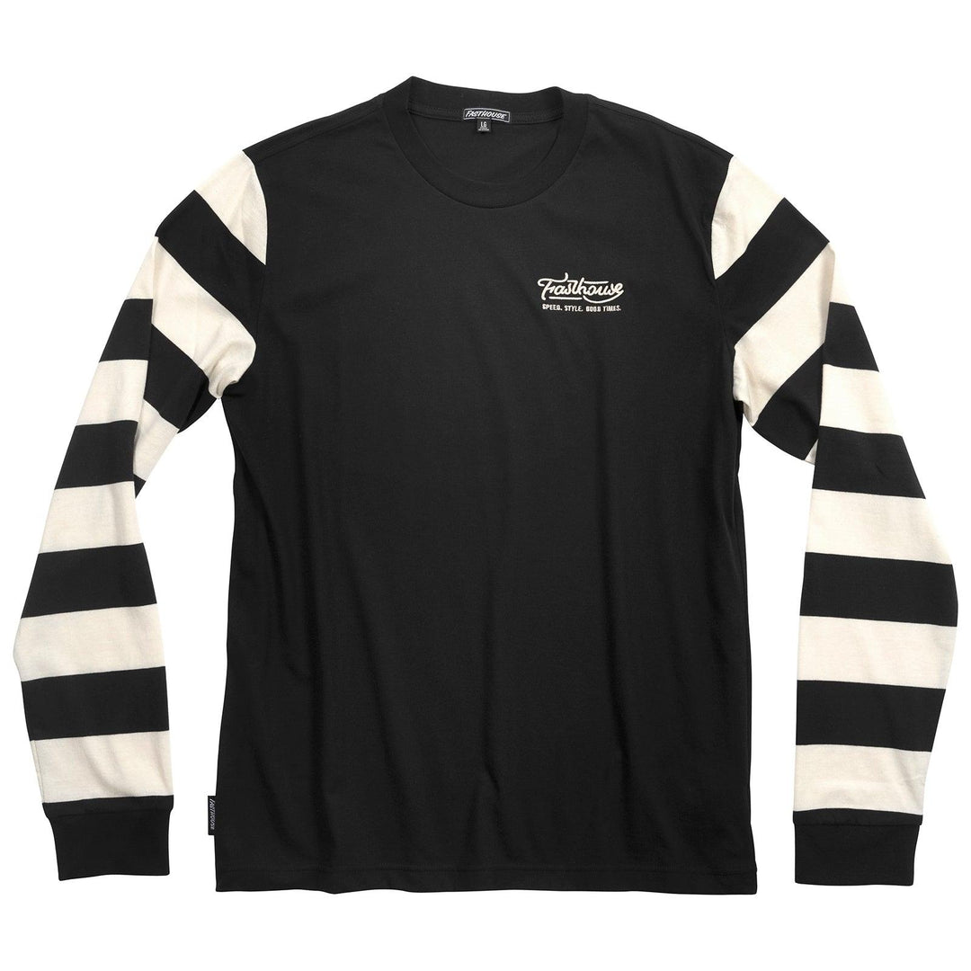 Fasthouse Jailbreak Stripe Long Sleeve Tee - Black - Motor Psycho Sport