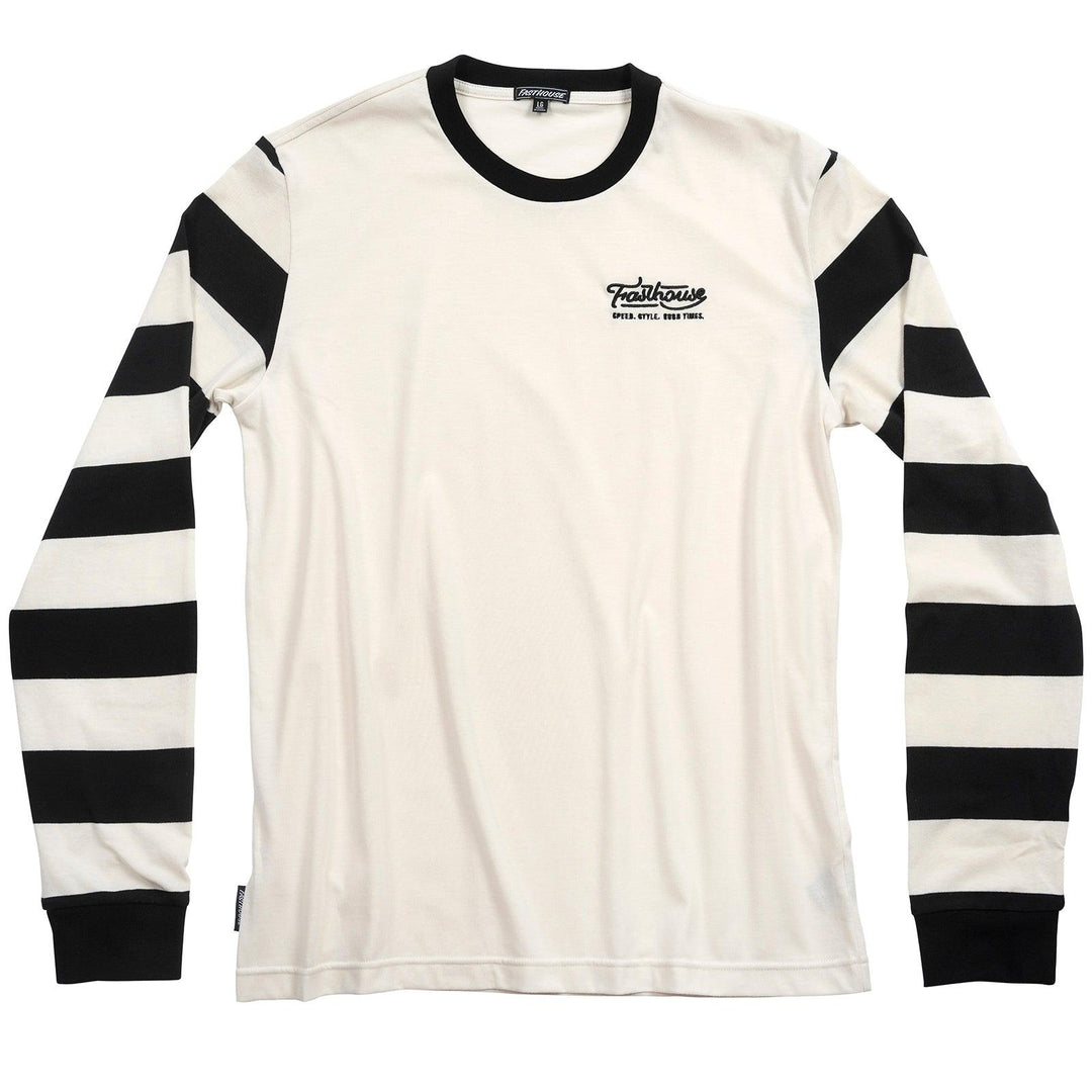 Fasthouse Jailbreak Stripe Long Sleeve Tee - Natural - Motor Psycho Sport