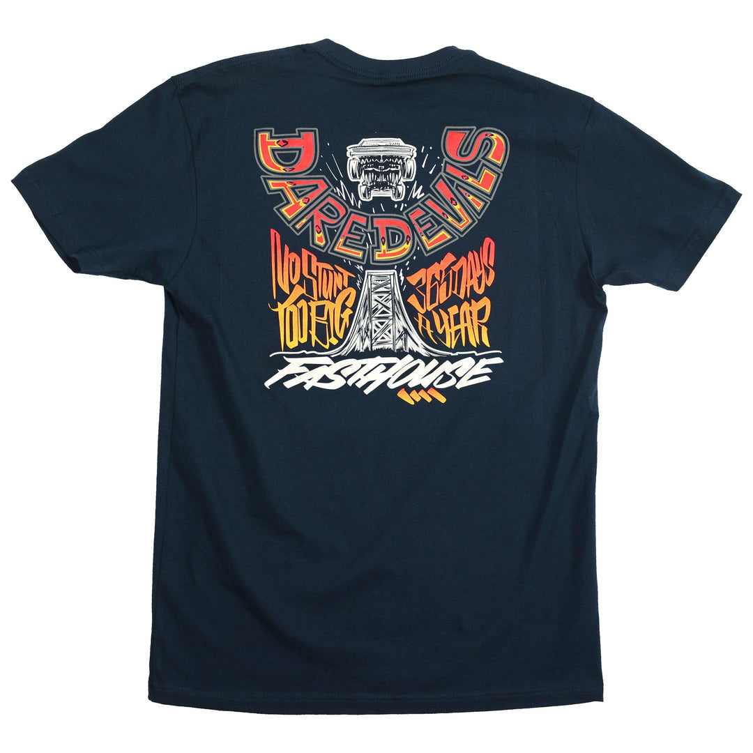 Fasthouse Launch Tee - Navy - Motor Psycho Sport