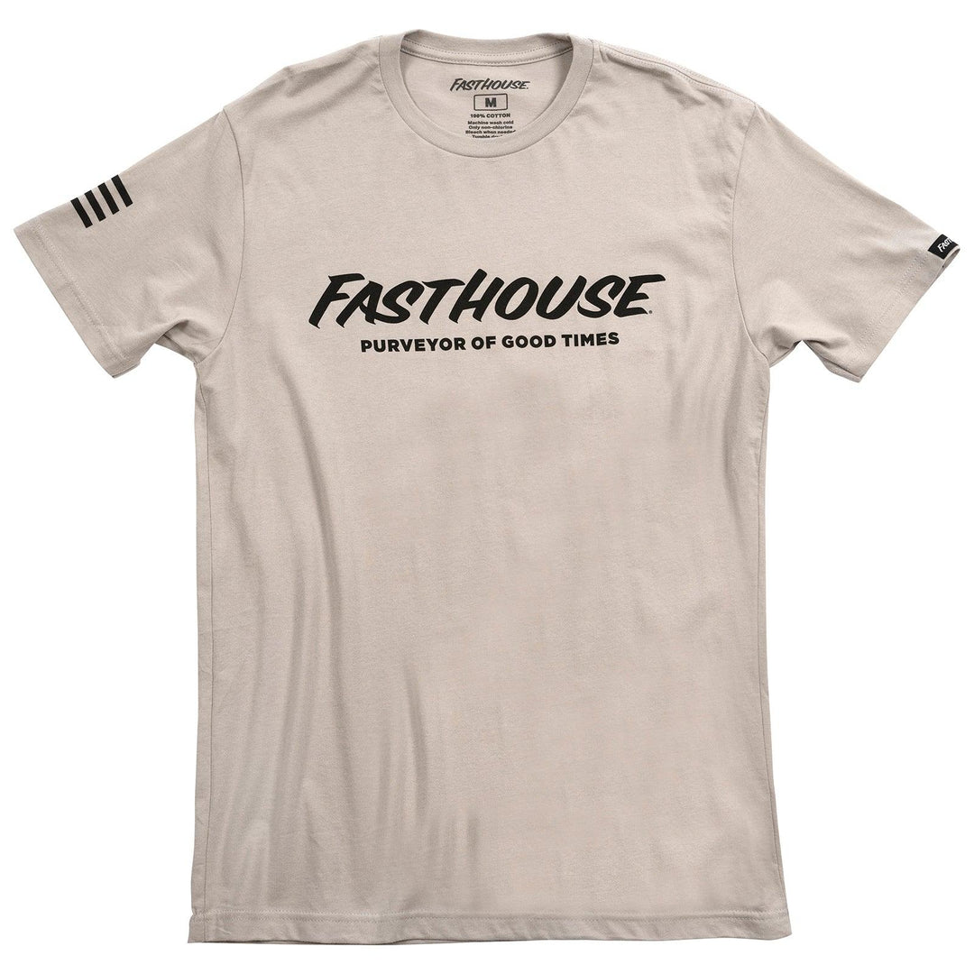 Fasthouse Logo Tee - Light Gray - Motor Psycho Sport