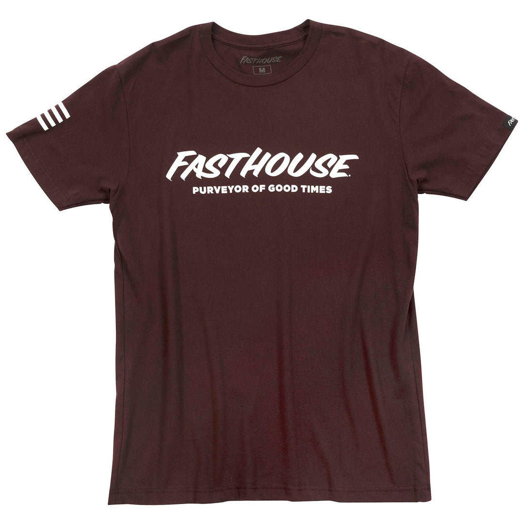 Fasthouse Logo Tee - Oxblood - Motor Psycho Sport