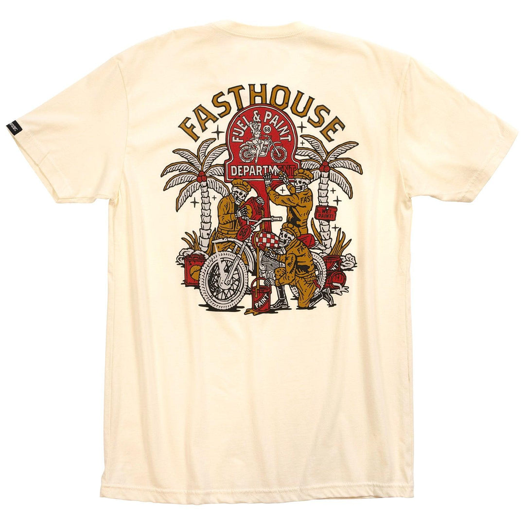 Fasthouse Macabre Tee - Natural - Motor Psycho Sport