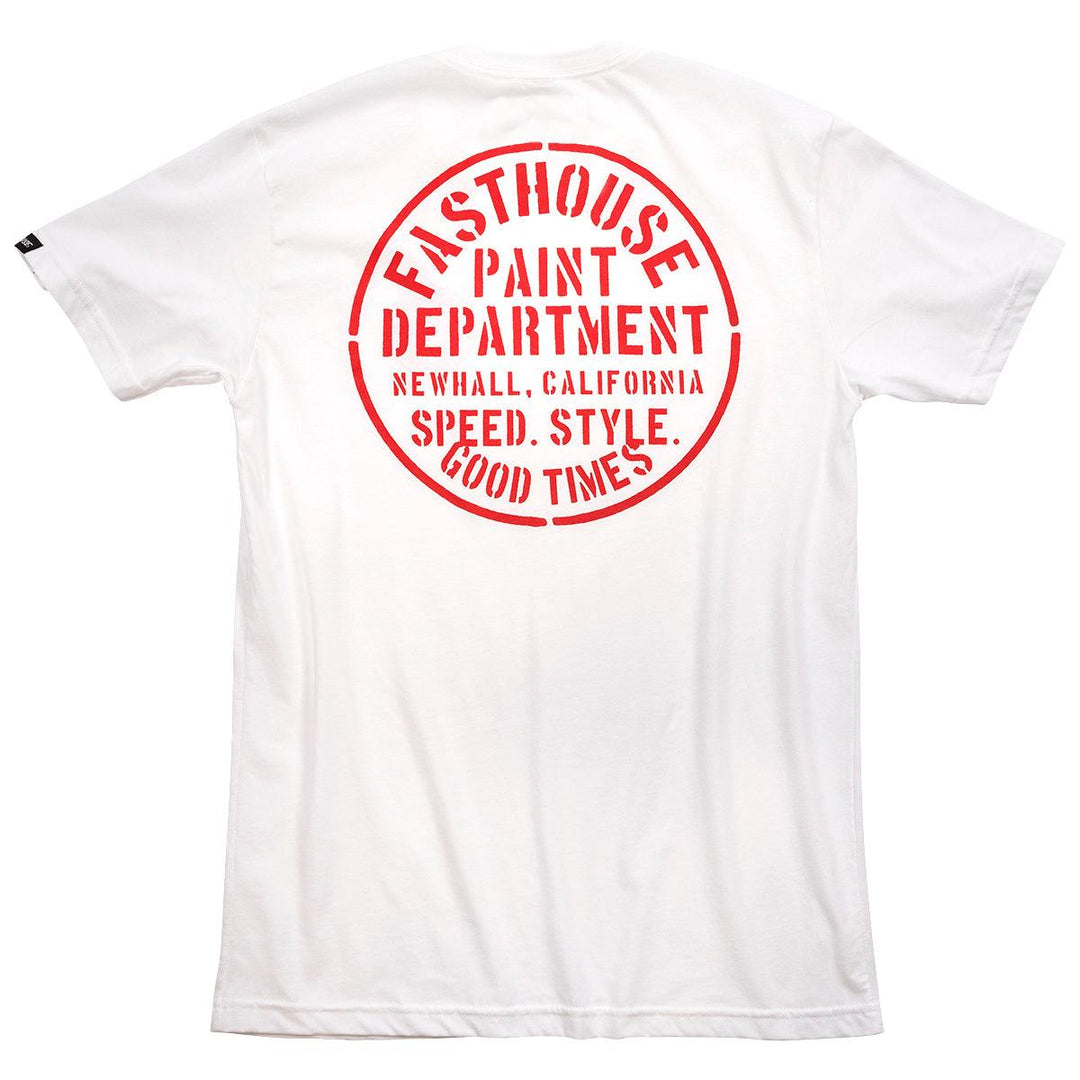 Fasthouse Paint Dept. Tee - White - Motor Psycho Sport