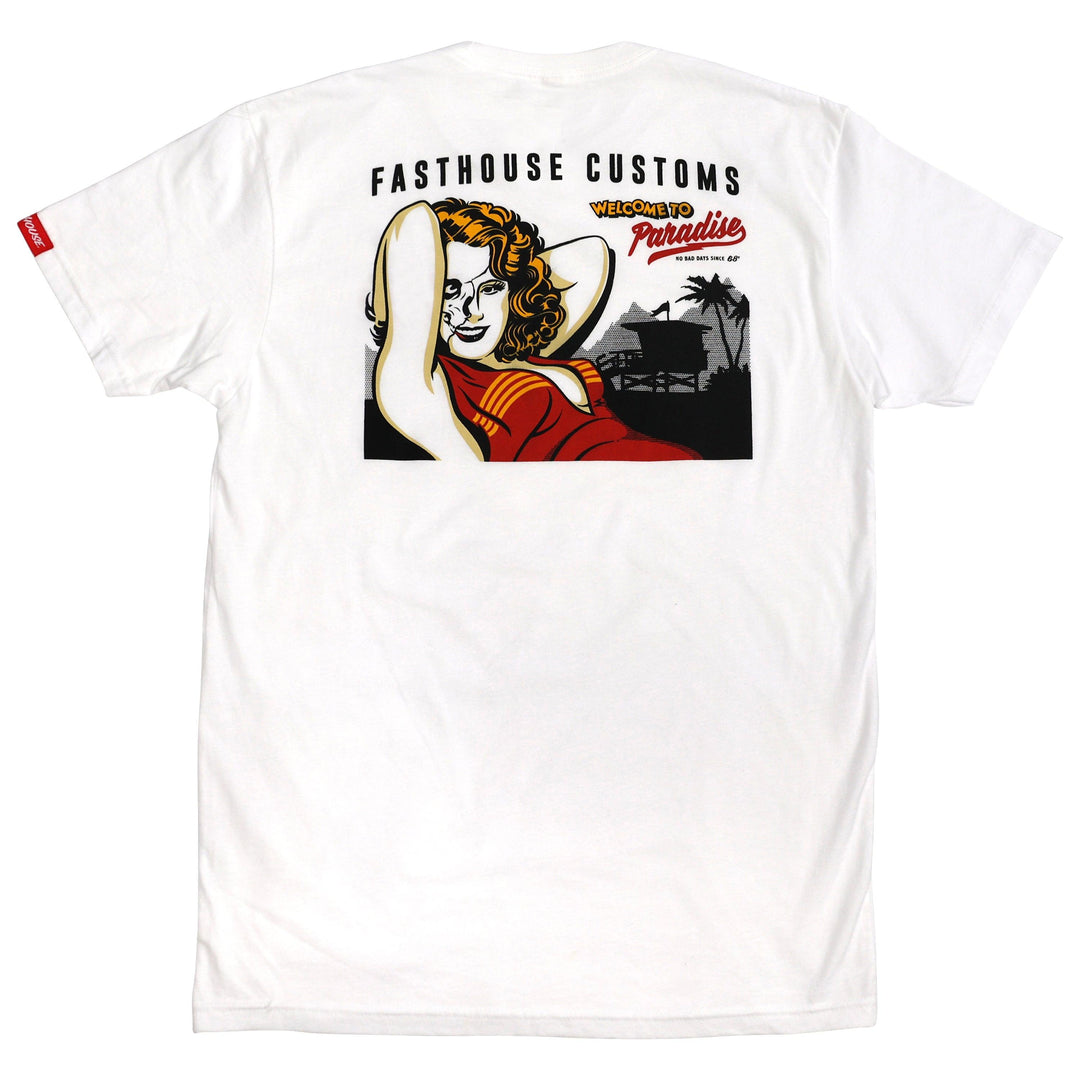 Fasthouse Paradise Tee - White - Motor Psycho Sport