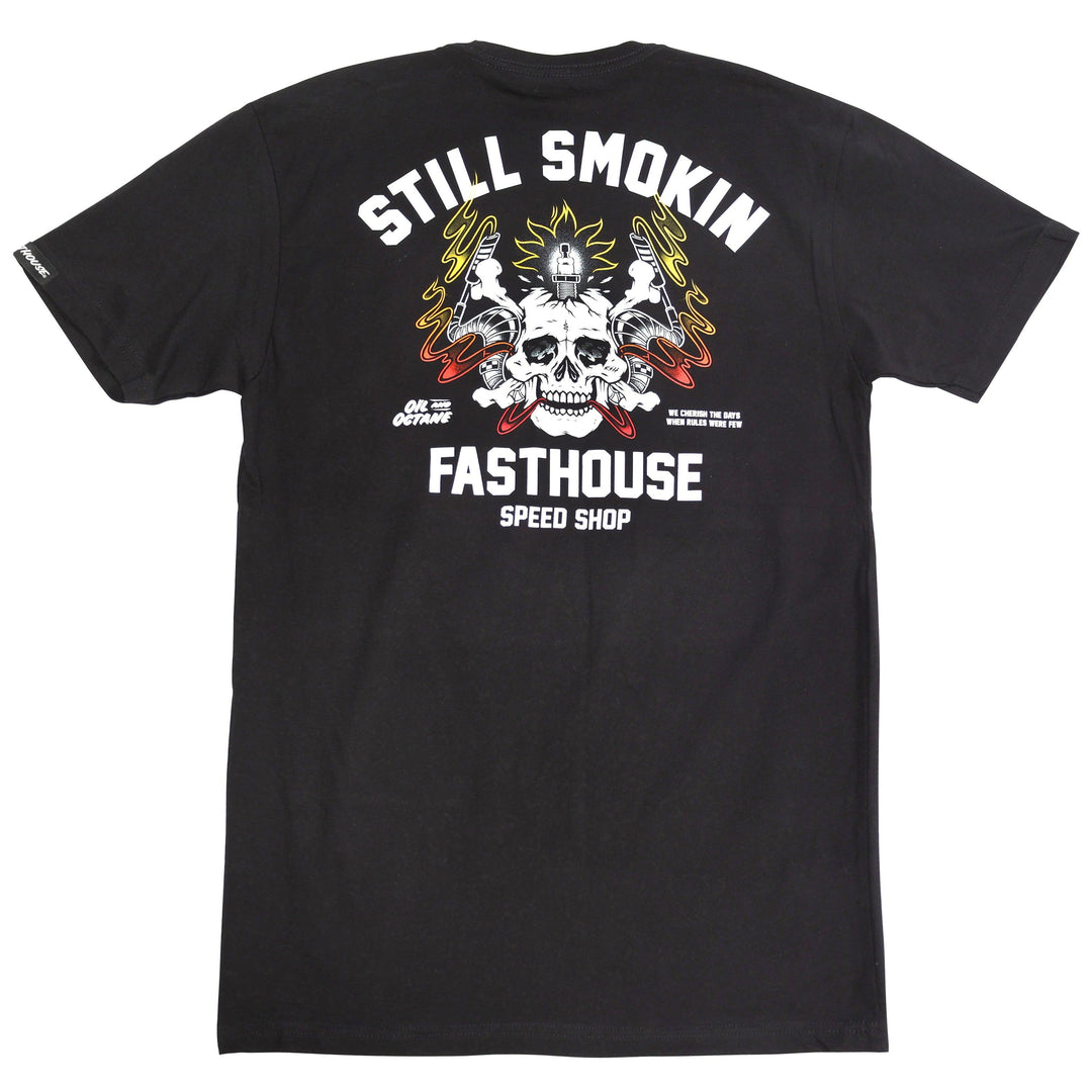 Fasthouse Smoke & Octane Tee - Black - Motor Psycho Sport