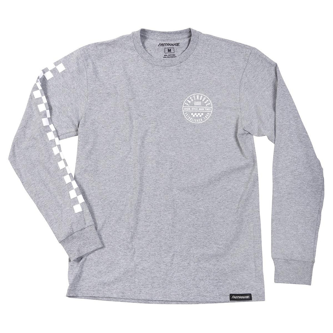 Fasthouse Statement Long Sleeve Tee - Heather Gray - Motor Psycho Sport