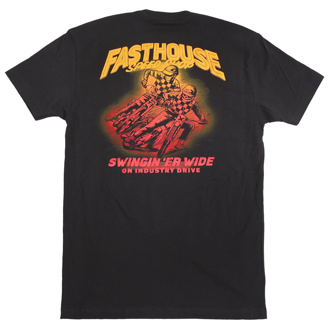 Fasthouse Tracker Tee - Black - Motor Psycho Sport