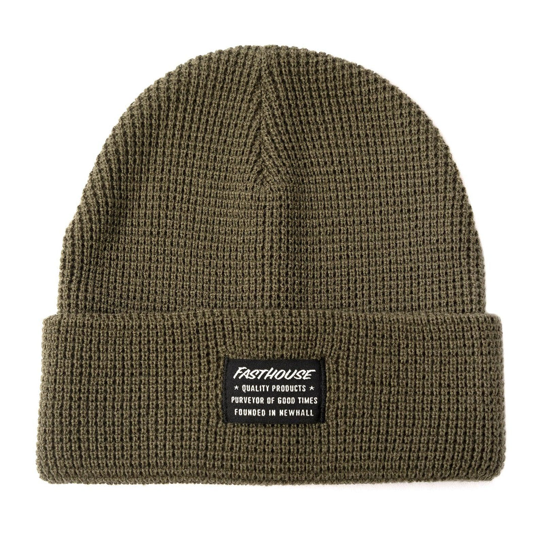 Fasthouse Waffle Beanie - Olive - Motor Psycho Sport