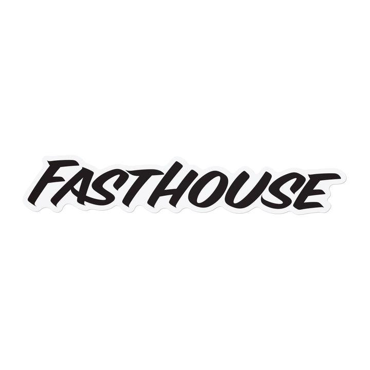 Fasthouse White Logo Sticker - Motor Psycho Sport