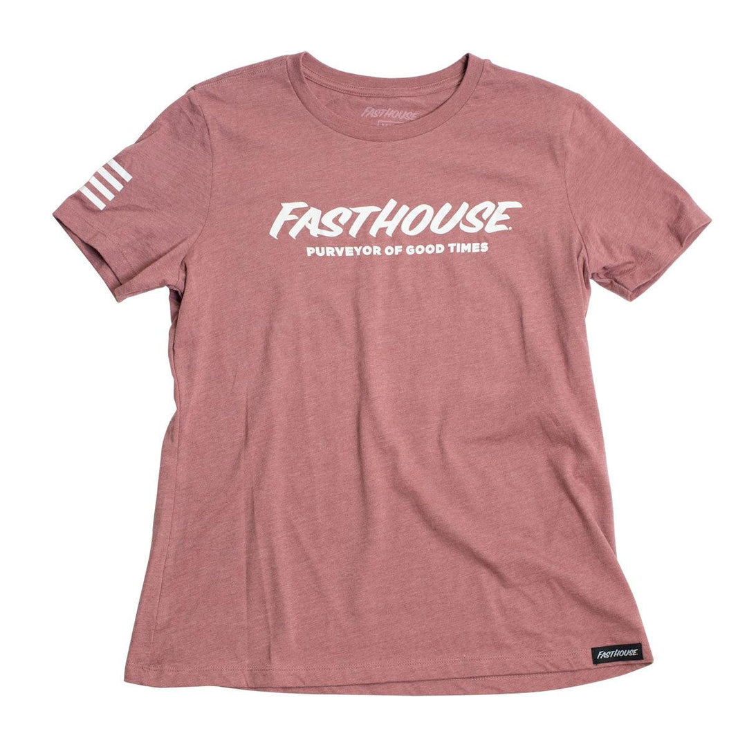 Fasthouse Women's Logo Tee - Heather Mauve - Motor Psycho Sport