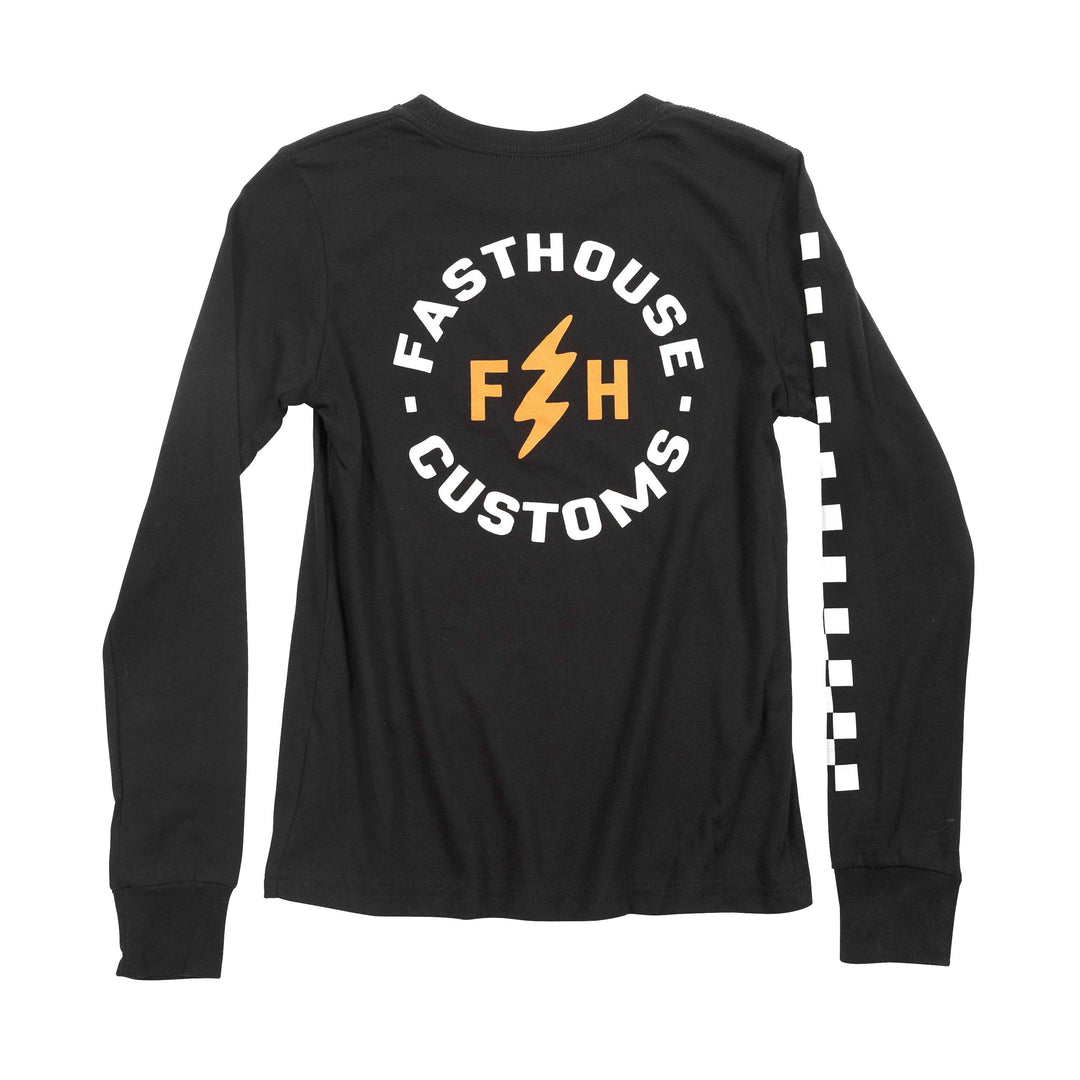 Fasthouse Youth Easy Rider Long Sleeve Tee - Black - Motor Psycho Sport