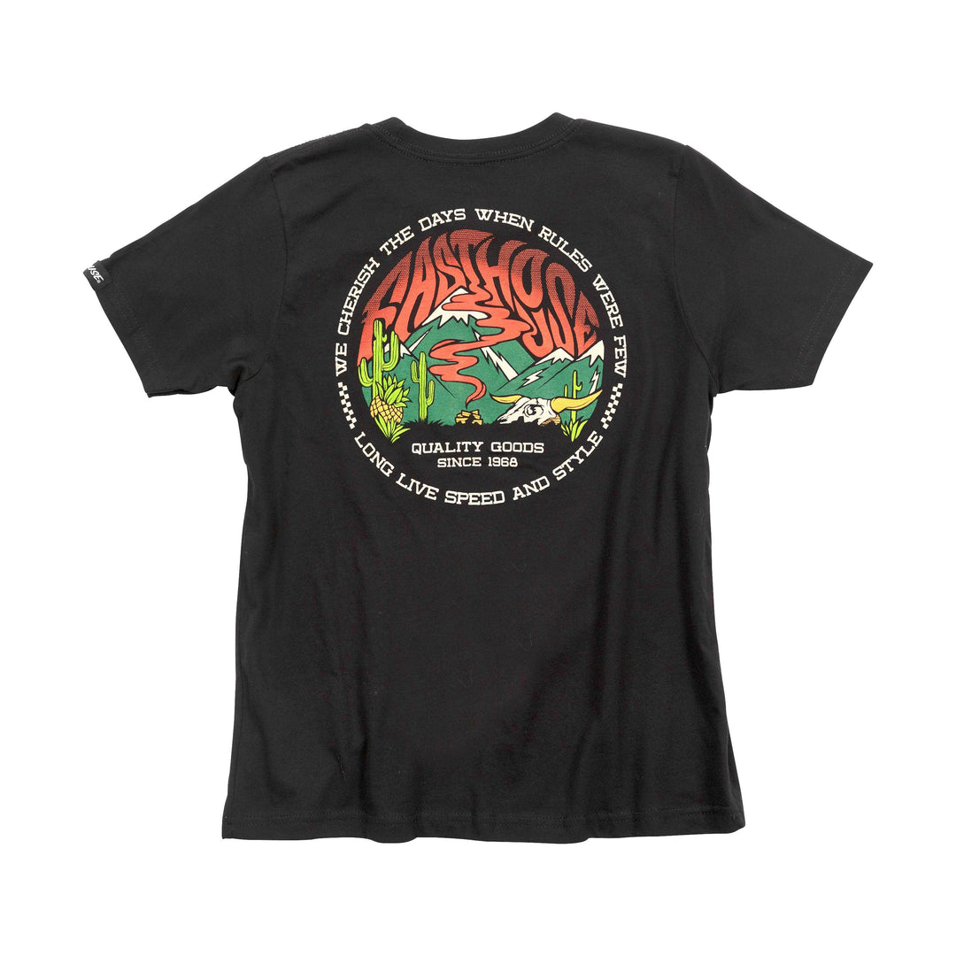 Fasthouse Youth Nomad Tee - Black - Motor Psycho Sport